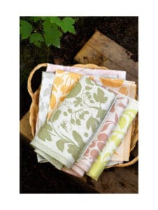 Botanical textile and pattern designs by Saara Obele